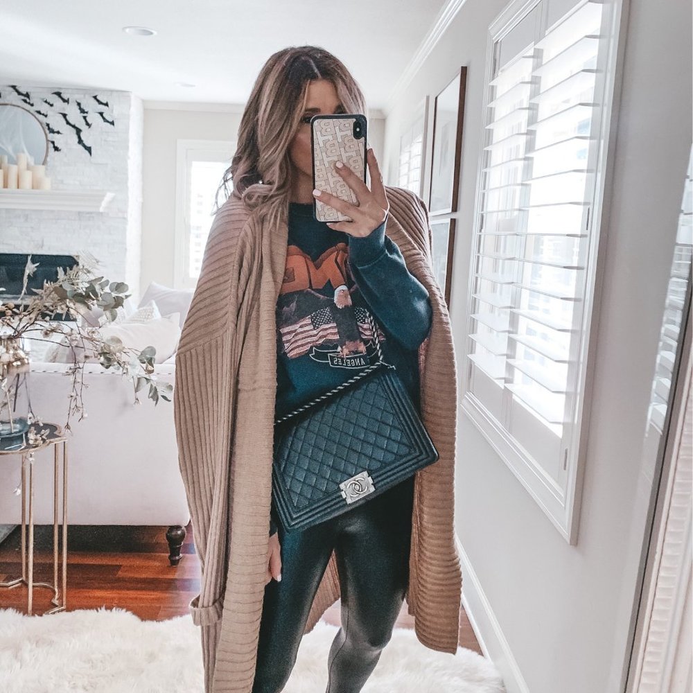 Amazon Essentials Oversized Open Front Sweater Co… - image 2